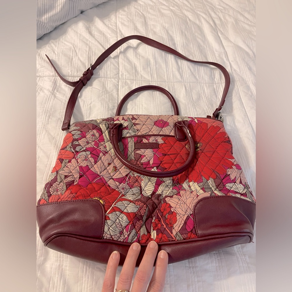 Vera Bradley pink/orange/brownish color handbag